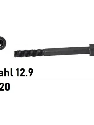 Begrenztes Angebot DIN 912 - Zylinderschraube Stahl 12.9 - M20x35 - 25 Stück