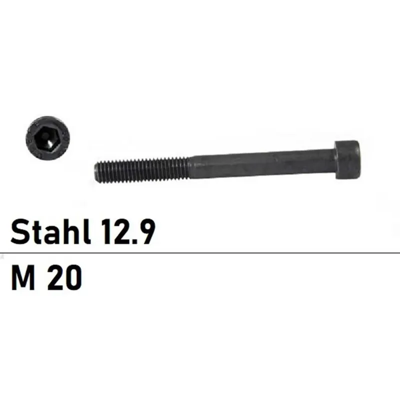 DIN 912 - Zylinderschraube Stahl 12.9 - M20x250 - 10 Stück Meistverkauft