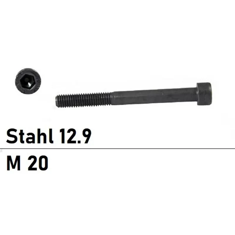 Top-Seller DIN 912 - Zylinderschraube Stahl 12.9 - M20x350 - 1 Stück