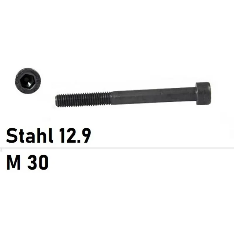 Top-Seller DIN 912 - Zylinderschraube Stahl 12.9 - M30x250 - 1 Stück