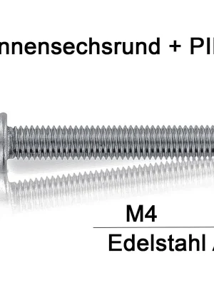 Abverkauf Sicherheitsschrauben Resis Torx - M4 - Flachrundkopf - Pin-Torx - A2