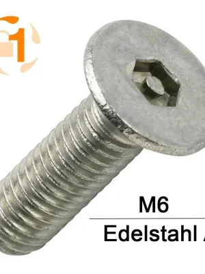 Sicherheitsschrauben Pin Hexagon - M6 - Senkkopf - Pin-Hex - A2 Garantierte Lieferung
