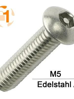 Sicherheitsschrauben Pin-Hexagon - M5 - Halbrundkopf - Pin-Hex - Edelstahl A2 Günstig
