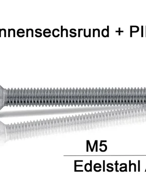 Begrenztes Angebot Sicherheitsschrauben Resis Torx - M5 - Senkkopf - Pin-Torx - A2
