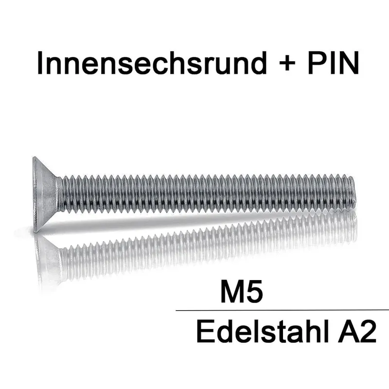 Begrenztes Angebot Sicherheitsschrauben Resis Torx - M5 - Senkkopf - Pin-Torx - A2