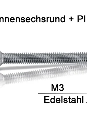 Sicherheitsschrauben Resis Torx - M3 - Senkkopf - Pin-Torx - A2 Knallerangebot