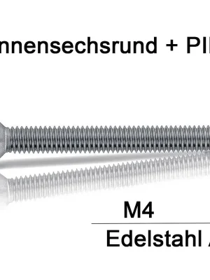 Sicherheitsschrauben Resis Torx - M4 - Senkkopf - Pin-Torx - A2 Meistverkauft