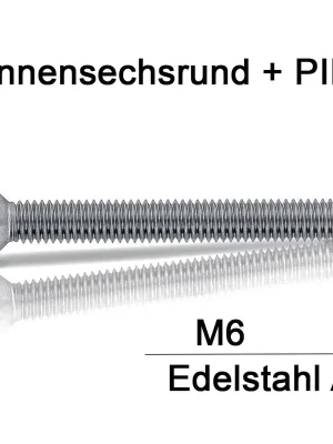 Sicherheitsschrauben Resis Torx - M6 - Senkkopf - Pin-Torx - A2 Sonderaktion