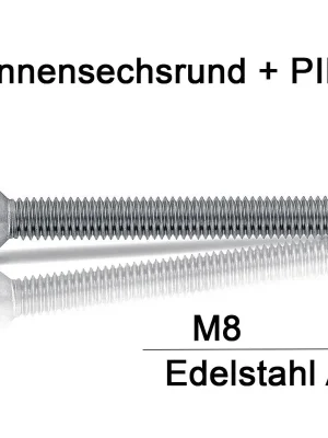 Sonderangebot Sicherheitsschrauben Resis Torx - M8 - Senkkopf - Pin-Torx - A2