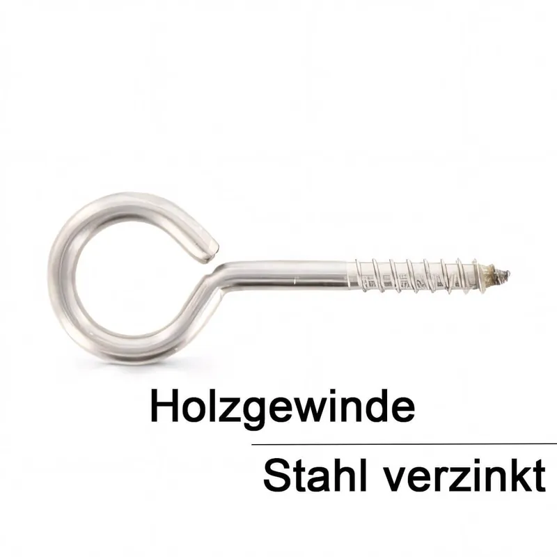 Abverkauf Ösenschraube Holzgewinde Typ 1 - verzinkt - 30x16(4,3/6) - 100 Stück