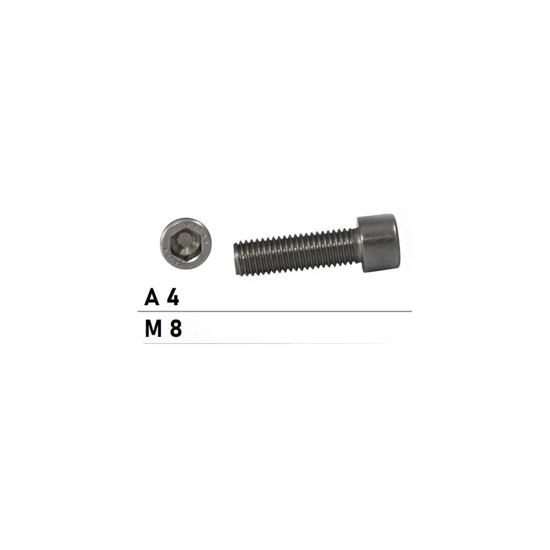 Zylinderschrauben ISO 4762 (=DIN 912) - M8x120 - Innensechskant - Teilgewinde - A4-70 - 50 Stück Schnäppchen