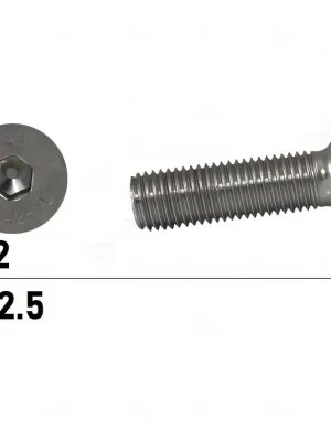 Bestpreis Senkkopfschrauben ISO 10642 - DIN 7991 - M2,5x5 - Innensechskant - A2 - 1000 Stück