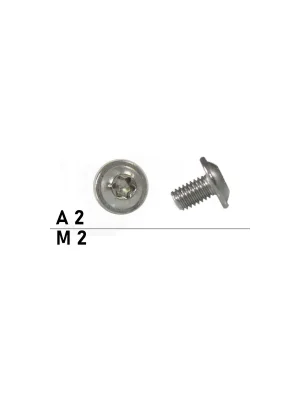 Begrenztes Angebot Linsenkopfschrauben ISO 7380 - M2x12 - mit Flansch - Linsenkopf - Torx - A2 - 1000 Stück