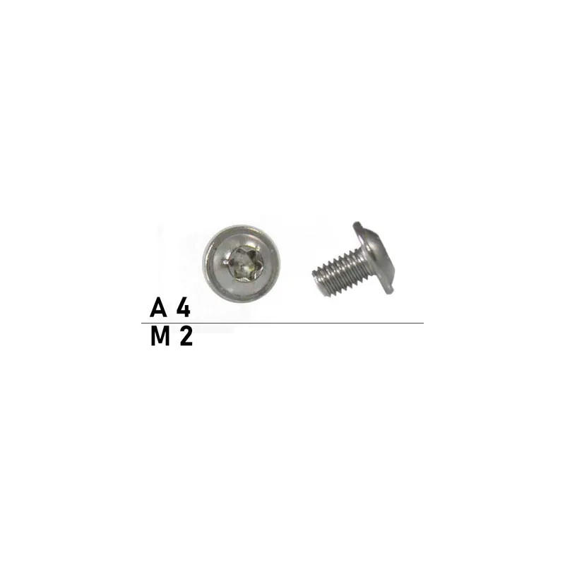 Top-Seller ISO 7380mF Flachrundkopfschrauben TX mit Flansch Edelstahl A4 - Durchmesser M2 3 1000