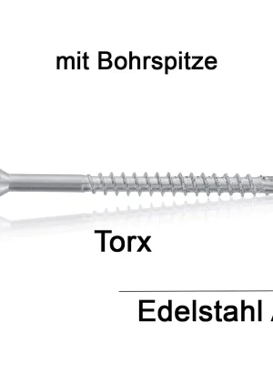 Beliebt SP-Drill Holzbauschrauben - 6,0x45/30 - TX25 - Senkkopf - Bohrspitze - Torx - A2 - 200 Stück
