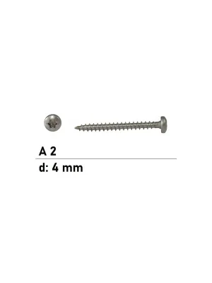 Top-Seller Spanplattenschrauben - 4x65 - Rundkopf - Torx - Vollgewinde - A2 - 200 Stück