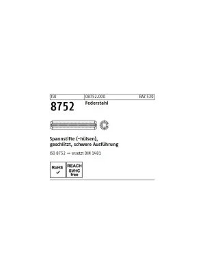 Abverkauf ISO 8752 Spannhülse Federstahl 3,5x28 200St.
