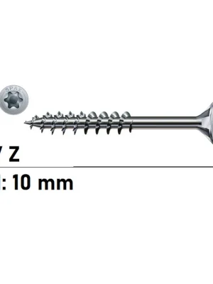 Jetzt Kaufen Spanplattenschrauben SPAX - 10x280 - Senkkopf - Torx - Teilgewinde - WIROX - verzinkt - 50 Stück