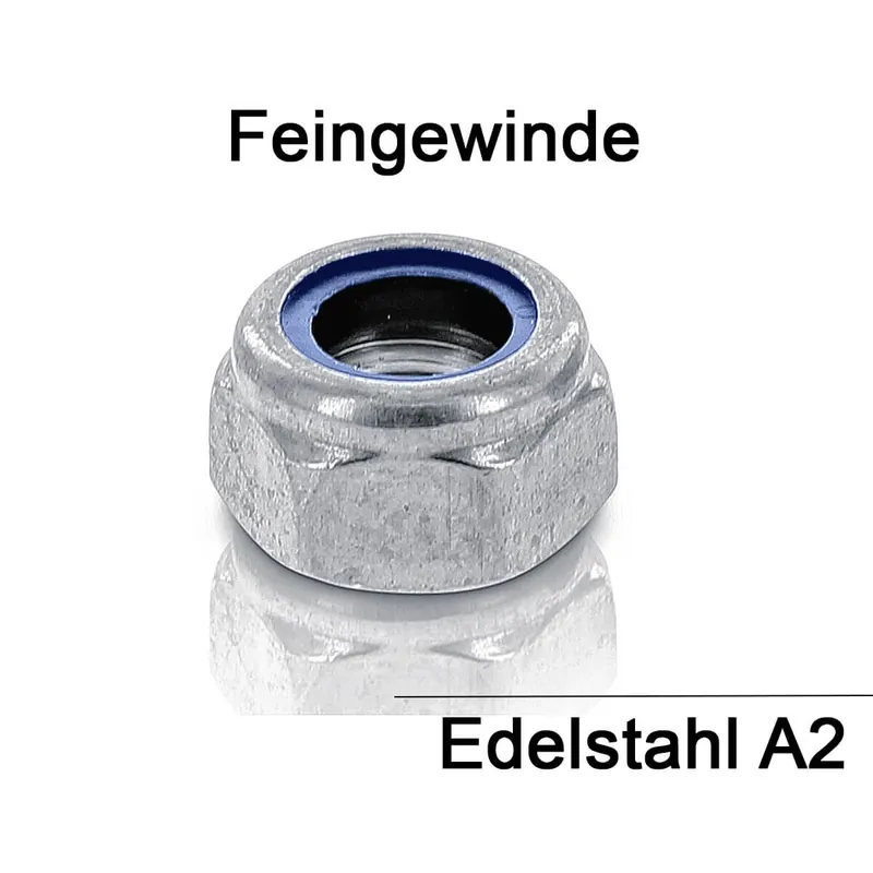 Bestseller DIN 985 Sicherungsmutter - A2 - Feingewinde - M18x1,5 - 50 Stück