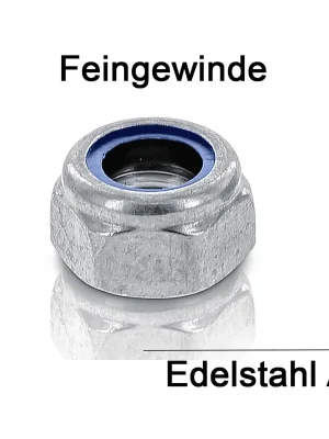 Beliebt DIN 985 Sicherungsmutter - A4 - Feingewinde - M18x1,5 - 50 Stück