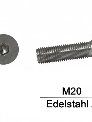 Ausverkauf Senkkopfschraube ISO 10642 - DIN 7991 - M20x35 - Senkkopf - ISK - A2 - 25 stück