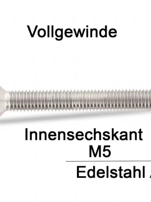Abverkauf Senkkopfschraube ISO 10642 - DIN 7991 - M5x6 - Senkkopf - ISK - A2 - 500 Stück
