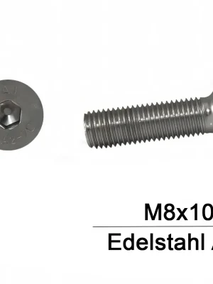 Begrenztes Angebot Senkkopfschraube ISO 10642 - DIN 7991 - M8x10 - Senkkopf - ISK - A2 - 500 Stück