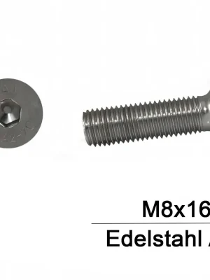 Versand Am Gleichen Tag Senkkopfschraube ISO 10642 - DIN 7991 - M8x160 - Senkkopf - ISK - A2 - 50 Stück