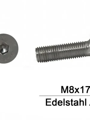 Wochenendangebot Senkkopfschraube ISO 10642 - DIN 7991 - M8x170 - Senkkopf - ISK - A2 - 25 Stück
