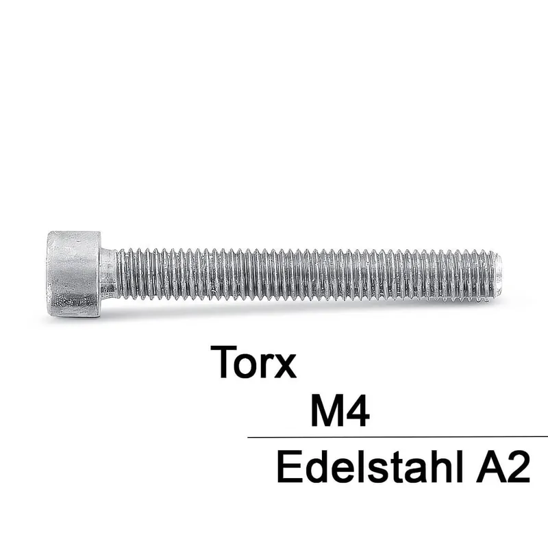 Zylinderschrauben ISO 14579 - M4x18 - Zylinderkopf - Torx - A2 - 1000 Stück Kracherpreis