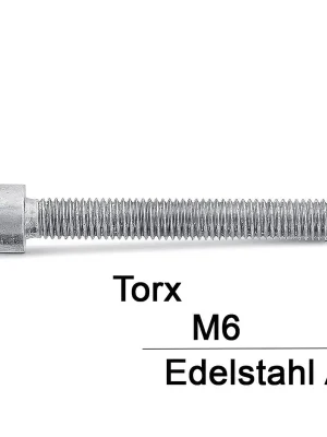 Wochenendangebot Zylinderschrauben ISO 14579 – M6x6 – Torx TX30 – Edelstahl A2 – Vollgewinde – 500 Stück