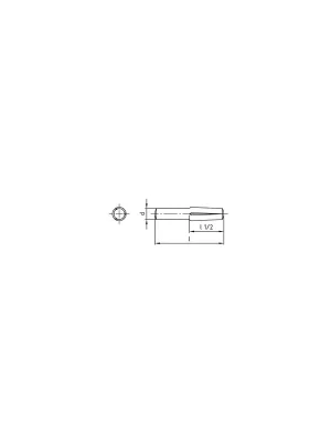 Top-Seller Steckkerbstift - DIN 1474 - 6x10 - Edelstahl A1 - 100 Stück