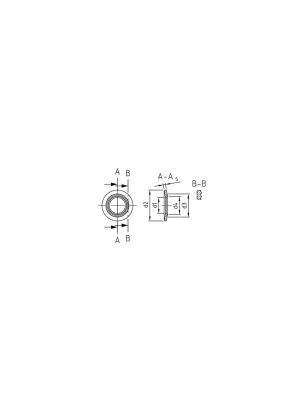 Bestseller NF E 25-511 A4 6X18X1,4 - AFNOR-Kontaktscheiben Form L - 1000 St