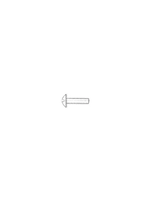 Beliebt NF E 27-128 A4 M 6X20 - Flachrundschrauben mit großem Kopf und Schlitz - 500 St