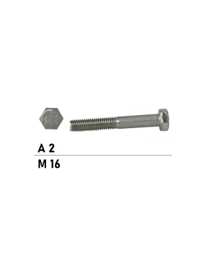 Bestpreis ISO 4014 A2-70 M 16X55 - Sechskantschrauben mit Schaft - 25 St