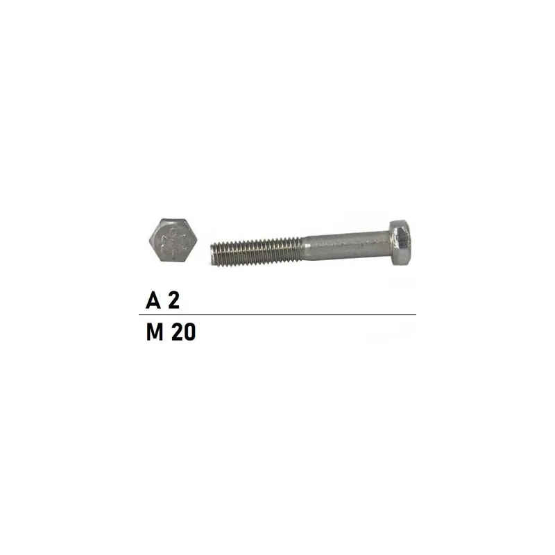 Aktuell ISO 4014 A2-70 M 20X80 - Sechskantschrauben mit Schaft - 25 St