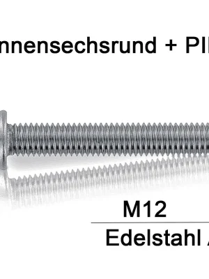 Sicherheitsschrauben Resis Torx - M12 - Flachrundkopf - Pin-Torx - A2 Markenprodukt