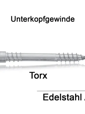 Art. 9243 A4 5,5X100/36 TX25 TBS-Drill Zyl.-Holzbauschrauben, Unterkopfgewinde - 100 Stück Top-Angebot