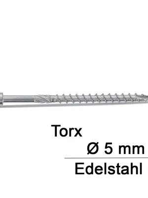 Art. 9245 1.4006 5,0X70/42 TX25 TBS-Drill Zyl.-Holzbauschrauben, Schneidkerbe - 100 Stück Neu Im Sortiment