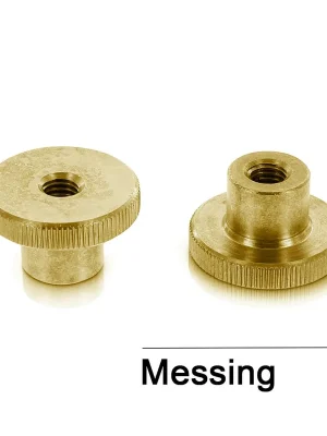 DIN 466 Rändelmuttern - Messing Versand Am Gleichen Tag
