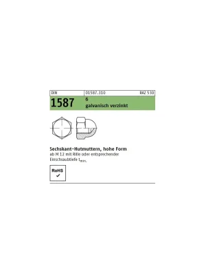 DIN 1587 Hutmuttern - Stahl 6 - verzinkt Saisonangebot