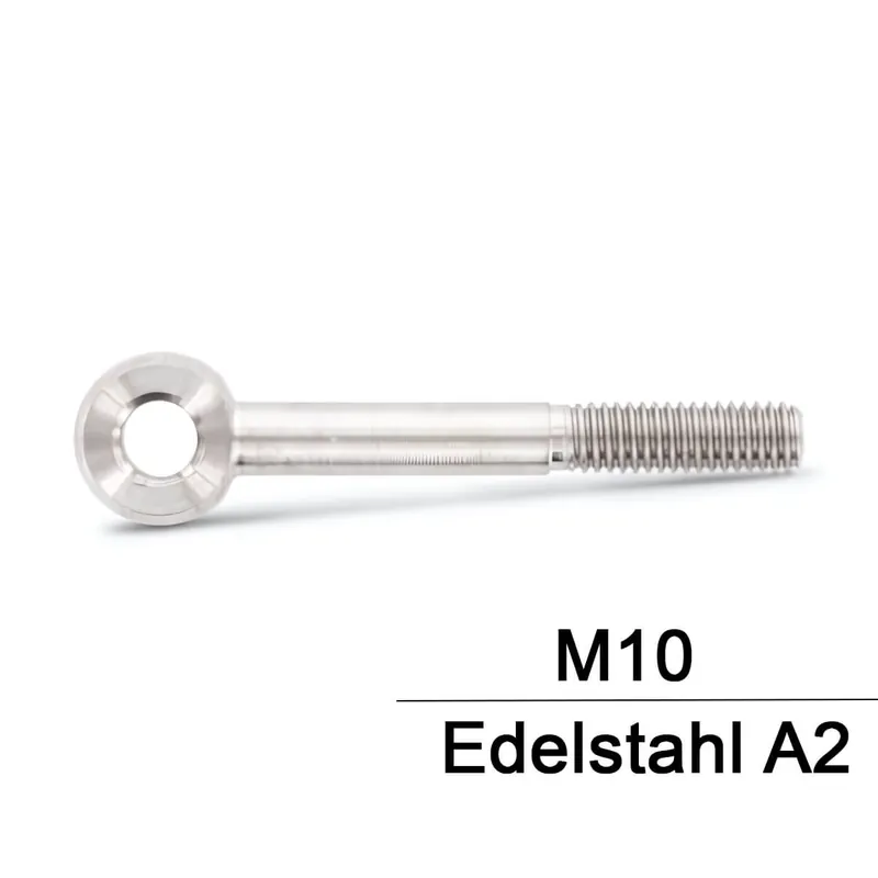 Abverkauf DIN 444 Augenschraube - A2 - Form B - M10x100 - 10 Stück