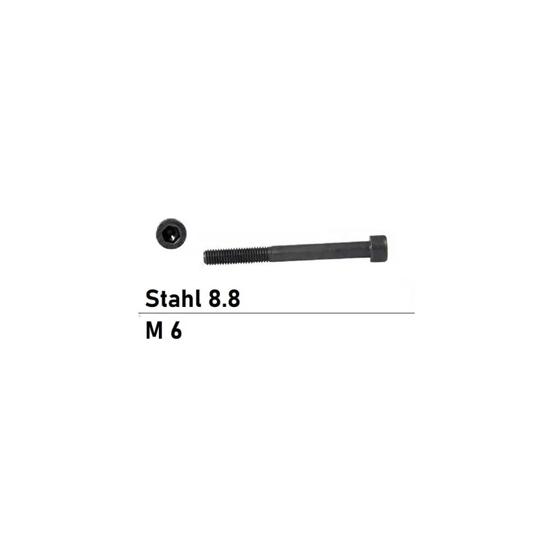 Zylinderschraube ISO 4762 - DIN 912 - M6x70 - Innensechskant - Stahl 8.8 - 200 Stück Geprüft