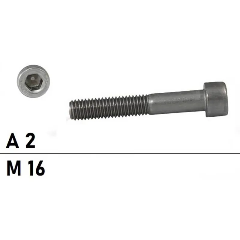 Geprüft DIN 912 Zylinderschraube A2 - M16x200 - 1 Stück