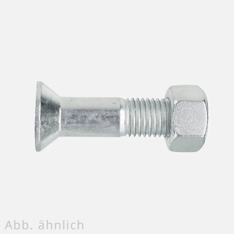 Finale Aktion 50 Senkschrauben mit Schlitz M16x50mm - DIN 7969 - 4.6 verzinkt