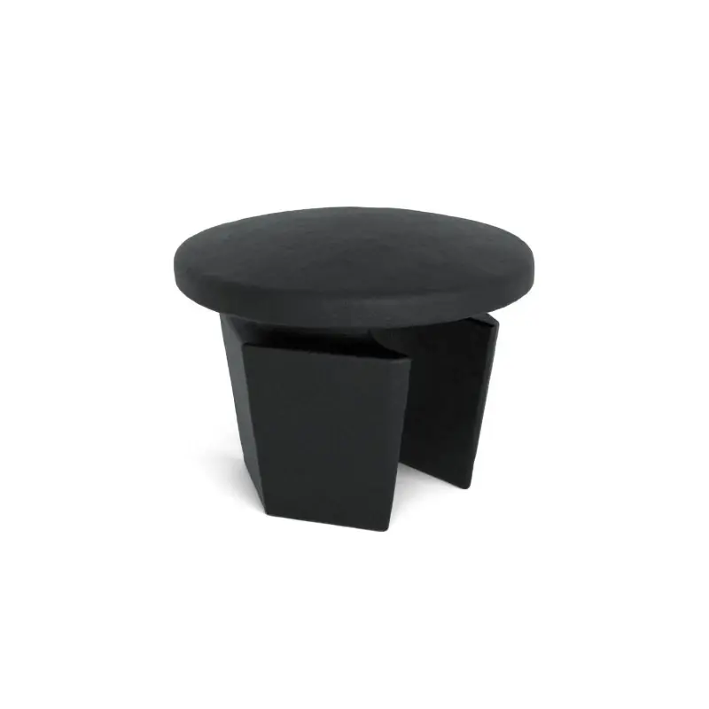 Stopfen Metall Typ 73C, 33.7 mm, Schwarz Outdoor Echt
