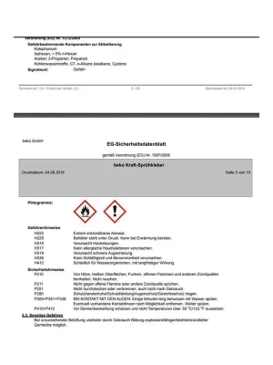 beko TecLine Kraft-Sprühkleber 200 ml, Düse verstellbar Zertifiziert