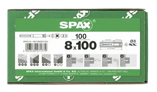 SPAX Nageldübel 8 x 100 100 Stk Solange Der Vorrat Reicht