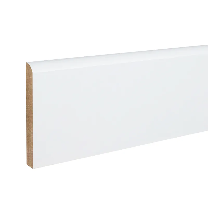Kosche Sockelleiste MDF Fußleiste 10 x 70 x 2000 mm Weiß 76722 Schlicht Klassisch Heißes Angebot